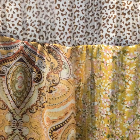 NWT Umgee Yellow/Brown Paisley, Leopard Spot & Floral Kimono - Picture 5 of 7